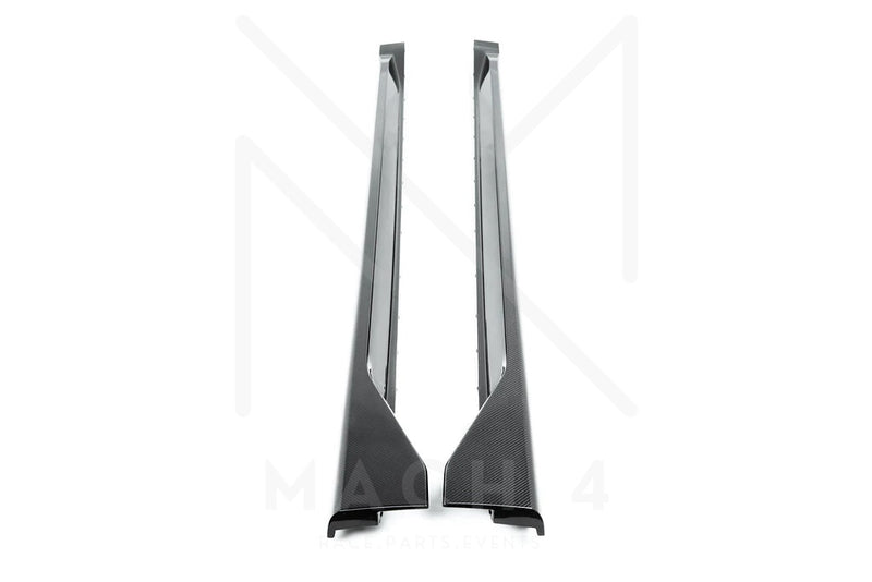 Laden Sie das Bild in Galerie -Viewer, BMW M Performance Schwellereinsatz / Seitenschweller Carbon für BMW M3 G80 / M3 Touring G81 - 51192473040 / 51192473041