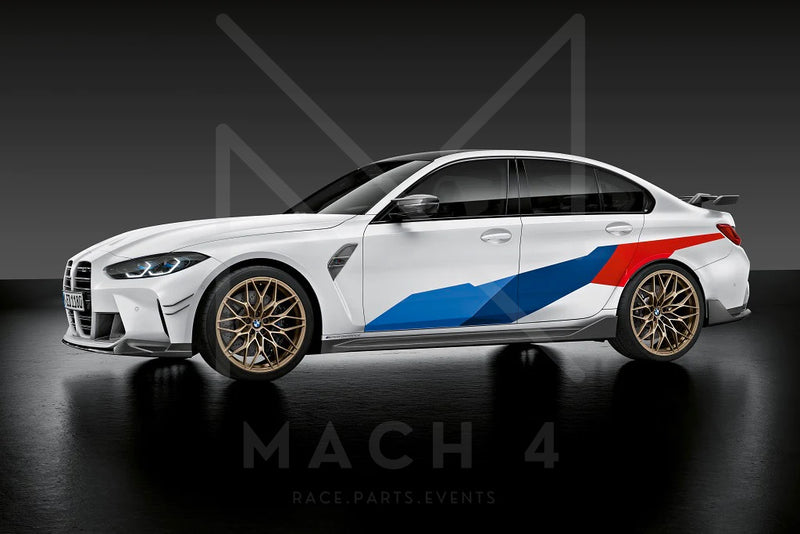 Laden Sie das Bild in Galerie -Viewer, BMW M Performance Schwellereinsatz / Seitenschweller Carbon für BMW M3 G80 / M3 Touring G81 - 51192473040 / 51192473041