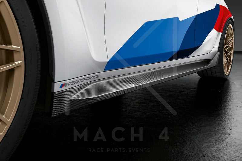 Laden Sie das Bild in Galerie -Viewer, BMW M Performance Schwellereinsatz / Seitenschweller Carbon für BMW M3 G80 / M3 Touring G81 - 51192473040 / 51192473041