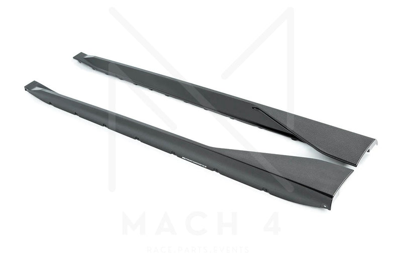 Laden Sie das Bild in Galerie -Viewer, BMW M Performance Schwellereinsatz / Seitenschweller Carbon für BMW M4 G82 - 51192473414 / 51192473415