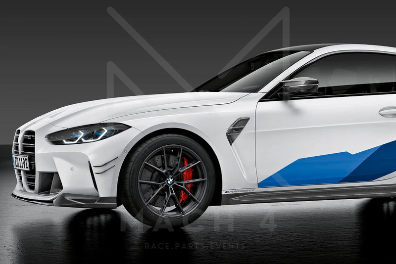 Laden Sie das Bild in Galerie -Viewer, BMW M Performance Schwellereinsatz / Seitenschweller Carbon für BMW M4 G82 - 51192473414 / 51192473415