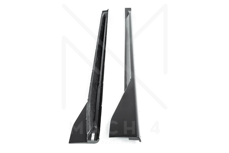Laden Sie das Bild in Galerie -Viewer, BMW M Performance Schwellereinsatz / Seitenschweller Carbon für BMW M4 G82 - 51192473414 / 51192473415
