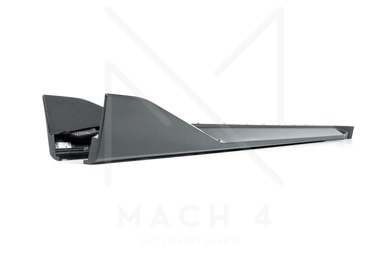 Laden Sie das Bild in Galerie -Viewer, BMW M Performance Schwellereinsatz / Seitenschweller Carbon für BMW M4 G82 - 51192473414 / 51192473415