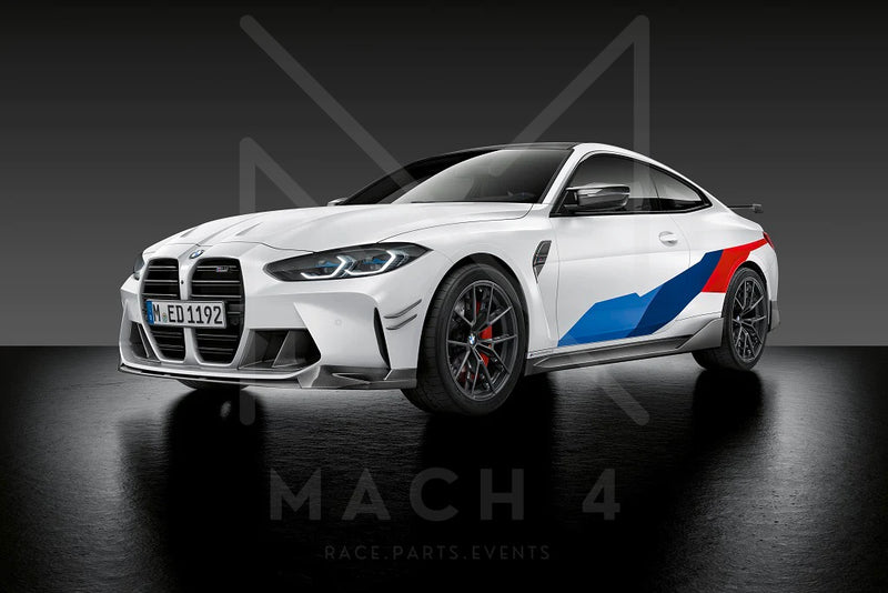 Laden Sie das Bild in Galerie -Viewer, BMW M Performance Schwellereinsatz / Seitenschweller Carbon für BMW M4 G82 - 51192473414 / 51192473415