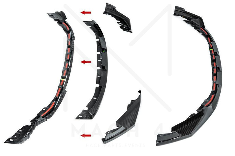 Laden Sie das Bild in Galerie -Viewer, BMW M Performance Frontaufsatz Carbon / Frontlippe für BMW M3 G80 / M3 Touring G81 - 51192475168
