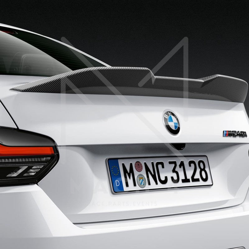 Laden Sie das Bild in Galerie -Viewer, BMW M Performance Heckspoiler Lippe Carbon für BMW 2er M240i G42 - 51195A36950