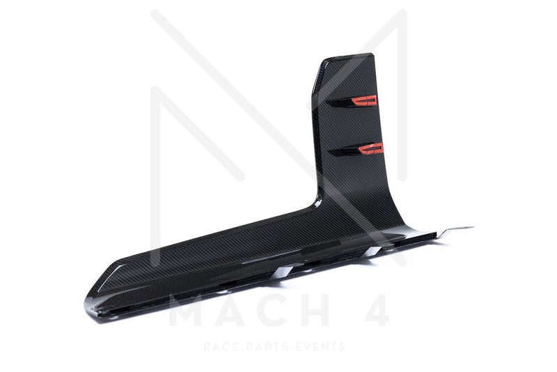 Laden Sie das Bild in Galerie -Viewer, BMW M Performance Schwelleraufsatz Flaps Carbon Seite Set für BMW M2 G87 - 51195A44DE2 / 51195A44DE7