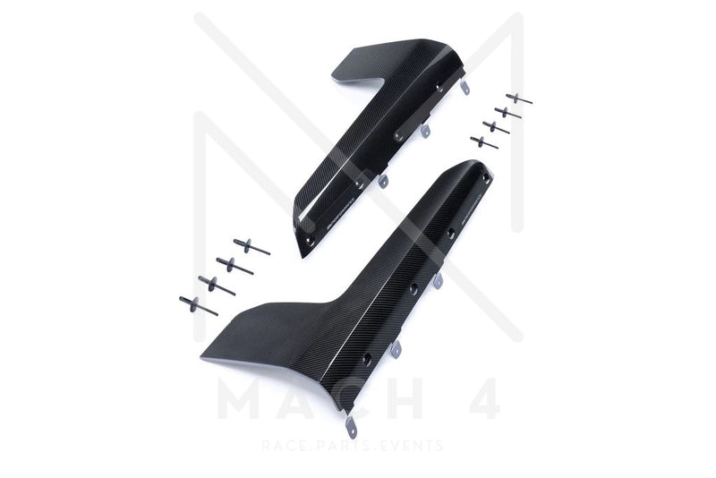 Laden Sie das Bild in Galerie -Viewer, BMW M Performance Schwelleraufsatz Flaps Carbon Seite Set für BMW M2 G87 - 51195A44DE2 / 51195A44DE7
