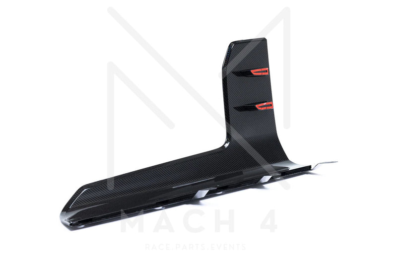 Laden Sie das Bild in Galerie -Viewer, BMW M Performance Schwelleraufsatz Flaps Carbon Seite Set für BMW M2 G87 - 51195A44DE2 / 51195A44DE7