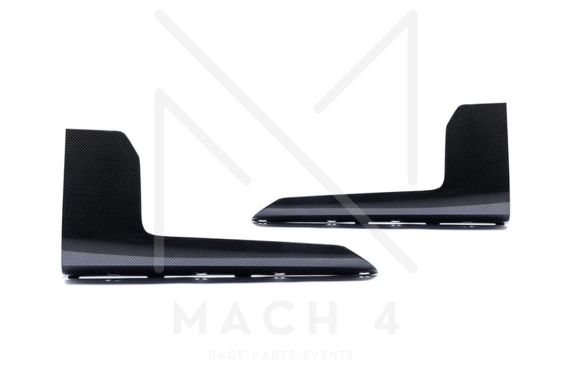 Laden Sie das Bild in Galerie -Viewer, BMW M Performance Schwelleraufsatz Flaps Carbon Seite Set für BMW M2 G87 - 51195A44DE2 / 51195A44DE7