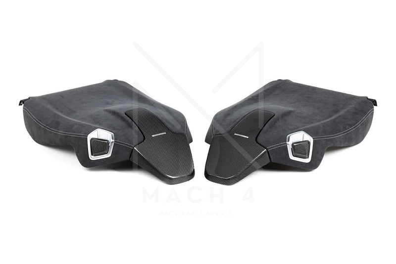 Laden Sie das Bild in Galerie -Viewer, BMW M Performance Rückwand Alcantara/Carbon Sportsitze Set für BMW M2 G87 - 52105A40303/52105A40301