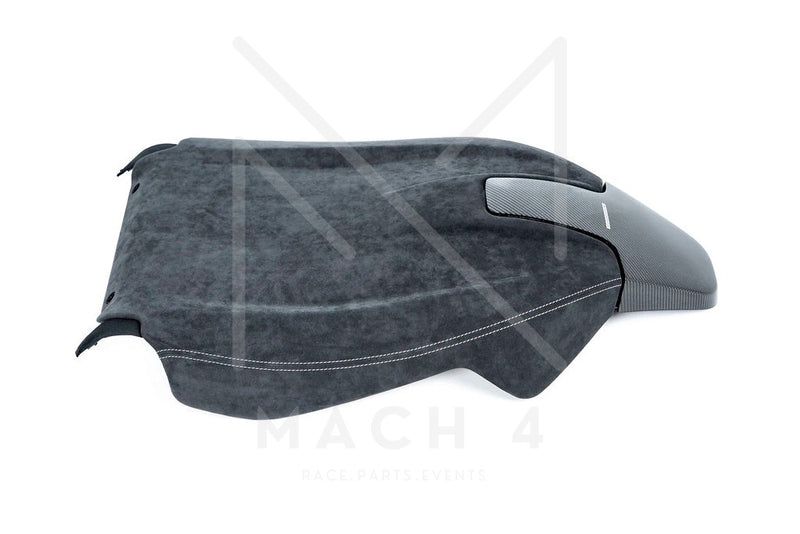 Laden Sie das Bild in Galerie -Viewer, BMW M Performance Rückwand Alcantara/Carbon Sportsitze Set für BMW i4 G26 - 52105A40302 / 52105A40304