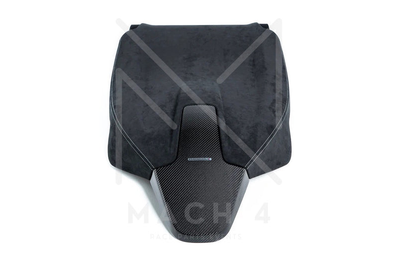 Laden Sie das Bild in Galerie -Viewer, BMW M Performance Rückwand Alcantara/Carbon Sportsitze Set für BMW i4 G26 - 52105A40302 / 52105A40304