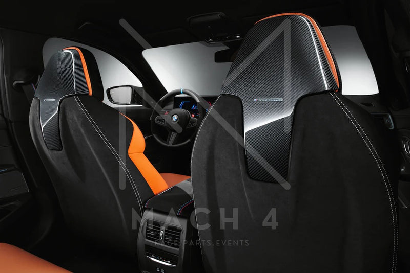 Laden Sie das Bild in Galerie -Viewer, BMW M Performance Rückwand Alcantara/Carbon Sportsitze Set für BMW 3er G20/G21 - 52105A40302 / 52105A40304