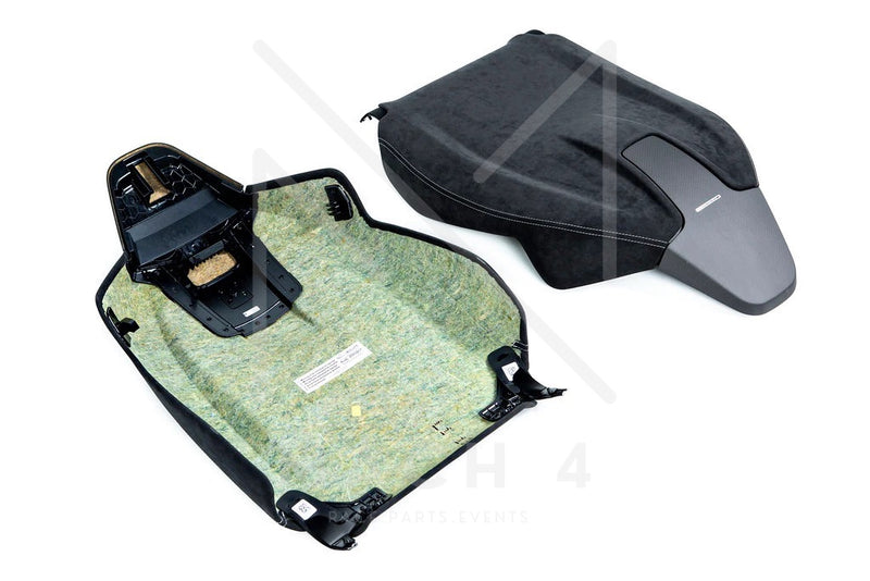 Laden Sie das Bild in Galerie -Viewer, BMW M Performance Rückwand Alcantara/Carbon Sportsitze Set für BMW 3er M3 G80/G81 - 52105A40302 / 52105A40304