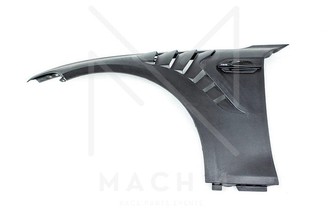 Laden Sie das Bild in Galerie -Viewer, Alpha-N Carbon Kotflügel mit Lüftungsöffnungen Set / Carbon Vented Front Fender Set für BMW M2 F87 / M2 Competition F87 / M2 CS F87 - AN-0521