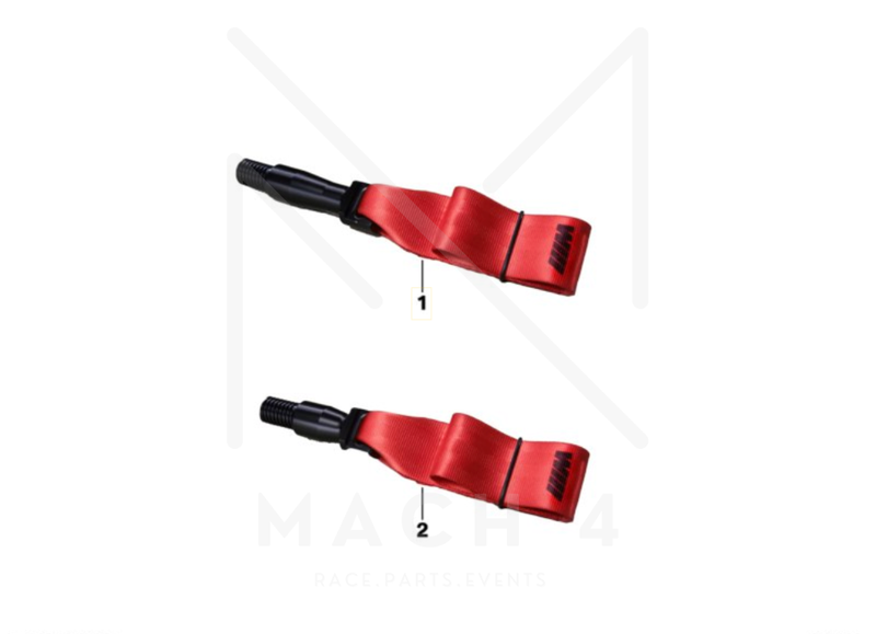 Laden Sie das Bild in Galerie -Viewer, BMW M Performance Tow Strap / Abschleppband / Schlaufe rot für BMW M3/M4 G80/G81/G82/G83 - 72155A57B31
