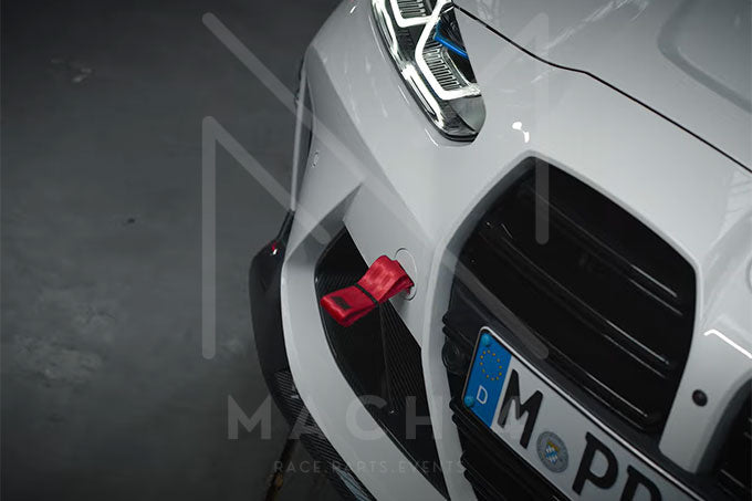 Laden Sie das Bild in Galerie -Viewer, BMW M Performance Tow Strap / Abschleppband / Schlaufe rot für BMW M3/M4 G80/G81/G82/G83 - 72155A57B31