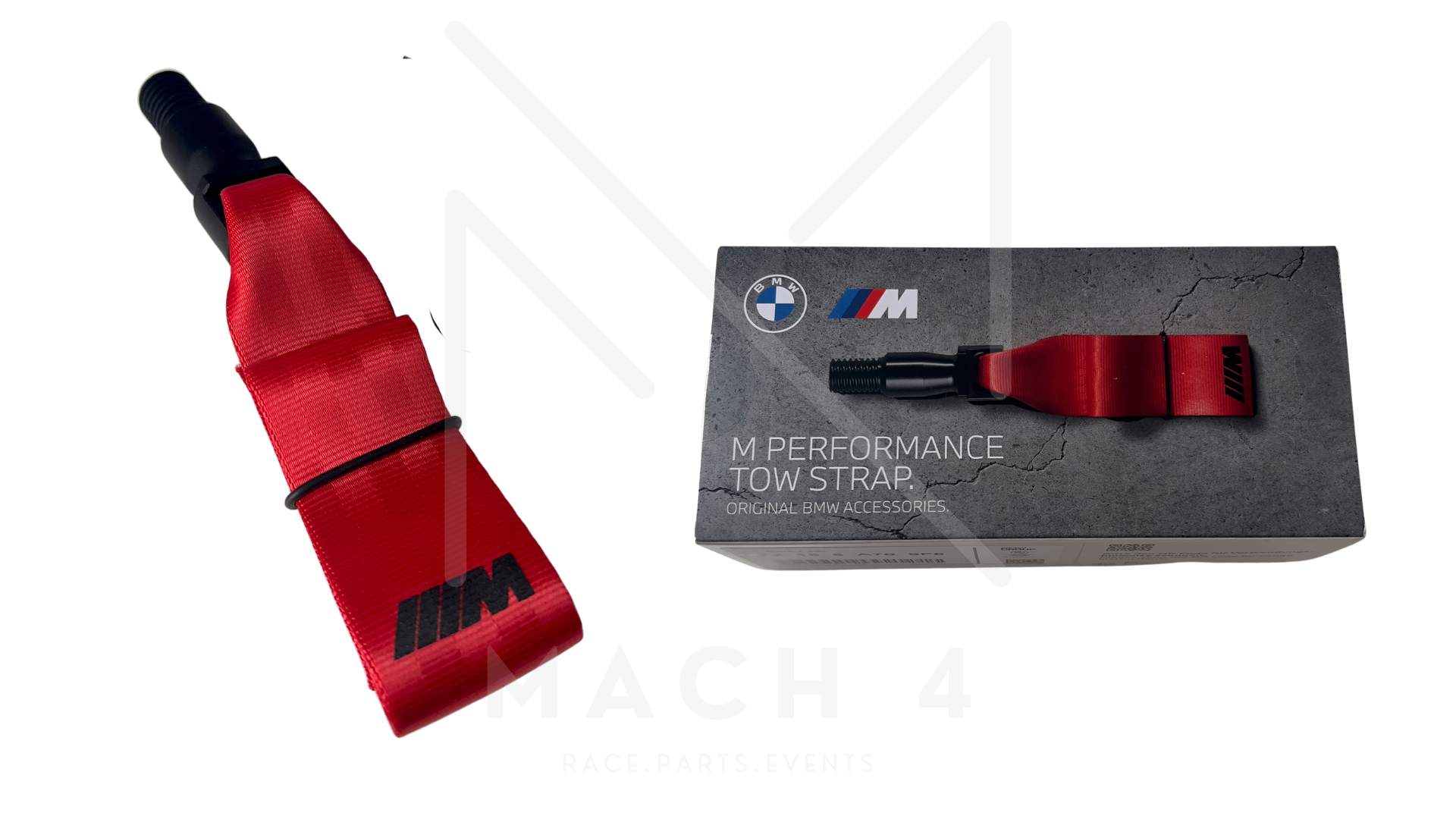 BMW M Performance Tow Strap / Abschleppband / Schlaufe rot für 