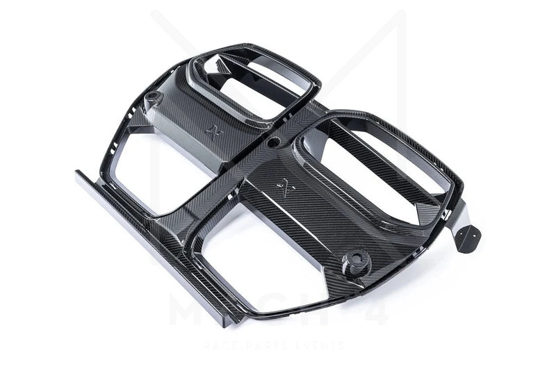 Laden Sie das Bild in Galerie -Viewer, Alpha-N Carbon Frontgrill Niere / Front Grill für BMW M3 G80/G81 / M4 G82/G83 - AN-0723