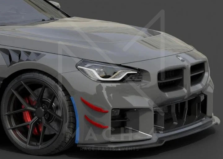 Laden Sie das Bild in Galerie -Viewer, Alpha-N Carbon Front Flaps / Canard Set für BMW M2 G87 - AN-0724