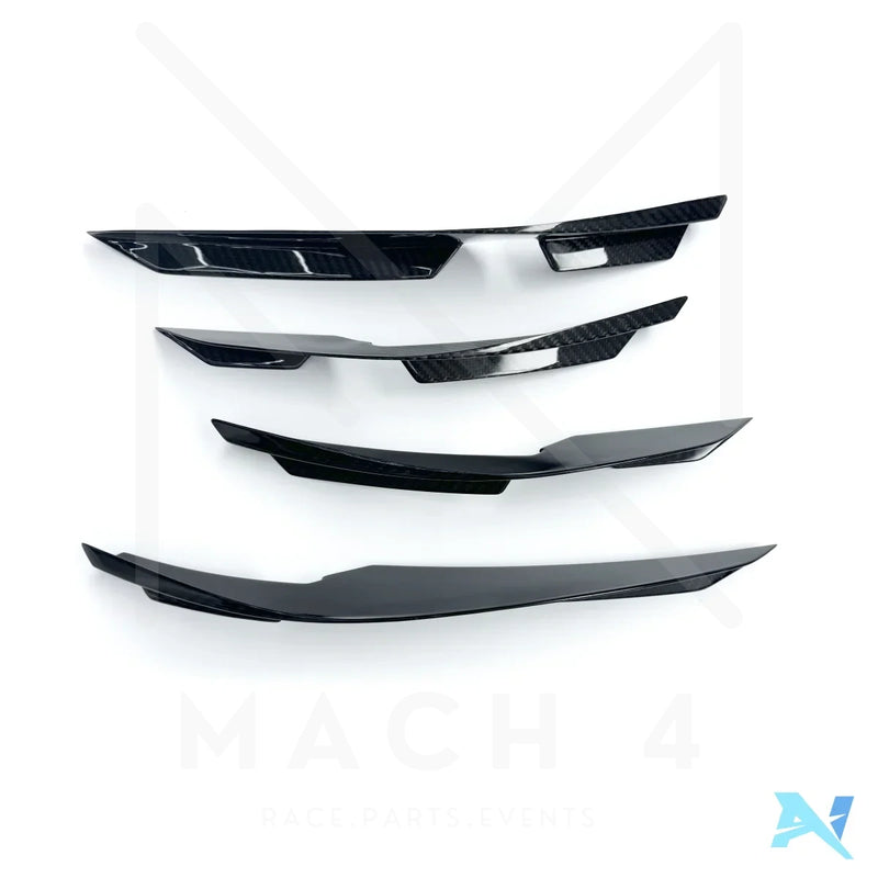 Laden Sie das Bild in Galerie -Viewer, Alpha-N Carbon Canards / Front Flaps Set für BMW M3 G80/G81 / M4 G82/G83 - AN-0728