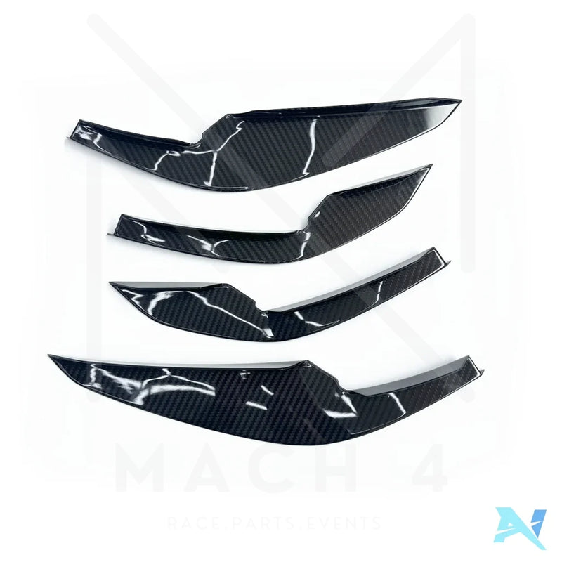 Laden Sie das Bild in Galerie -Viewer, Alpha-N Carbon Canards / Front Flaps Set für BMW M3 G80/G81 / M4 G82/G83 - AN-0728