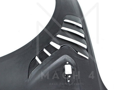 Alpha-N Carbon Kotflügel mit Lüftungsöffnungen Set / Carbon Vented Front Fender Set für BMW M2 F87 / M2 Competition F87 / M2 CS F87 - AN-CFK115/6