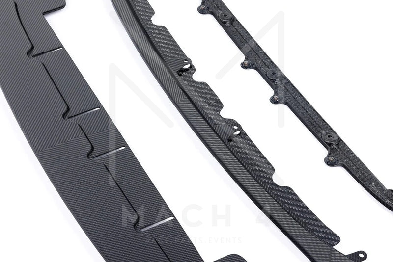 Laden Sie das Bild in Galerie -Viewer, Alpha-N Carbon Frontlippe Class 3 + Splitter verstellbar / Adjustable Front Lip für BMW M2 G87 - AN-0530