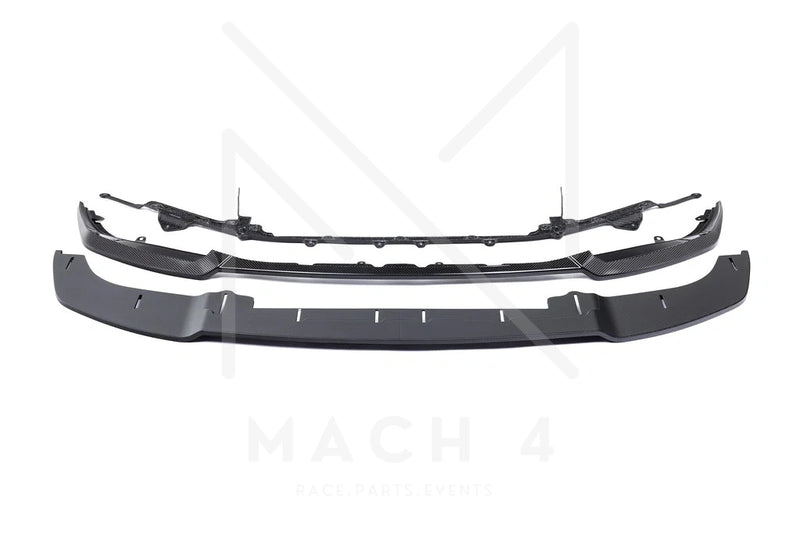 Laden Sie das Bild in Galerie -Viewer, Alpha-N Carbon Frontlippe Class 3 + Splitter verstellbar / Adjustable Front Lip für BMW M2 G87 - AN-0530