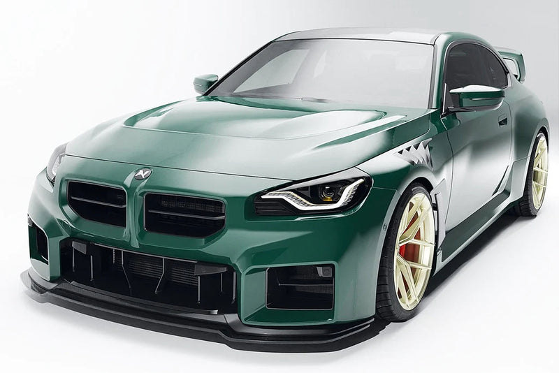 Laden Sie das Bild in Galerie -Viewer, Alpha-N Carbon Frontlippe Class 3 + Splitter verstellbar / Adjustable Front Lip für BMW M2 G87 - AN-0530