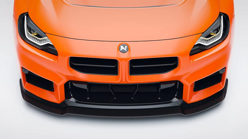 Laden Sie das Bild in Galerie -Viewer, Alpha-N Carbon Frontlippe Class 3 + Splitter verstellbar / Adjustable Front Lip für BMW M2 G87 - AN-0530