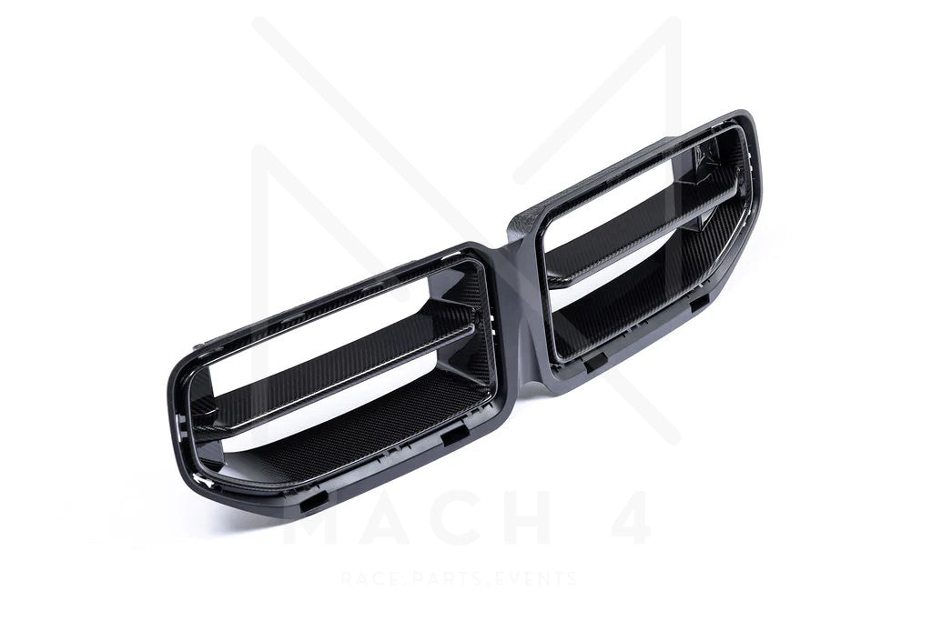 Sport Kühlergrill Schwarz Für BMW E46 3er - 2-teiliges Set Glänzend Schwarz
