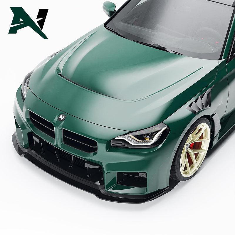 Laden Sie das Bild in Galerie -Viewer, Alpha-N Carbon Motorhaube mit Einsatz / Hood with Vent für BMW M2 G87 - AN-0301 / AN-0316
