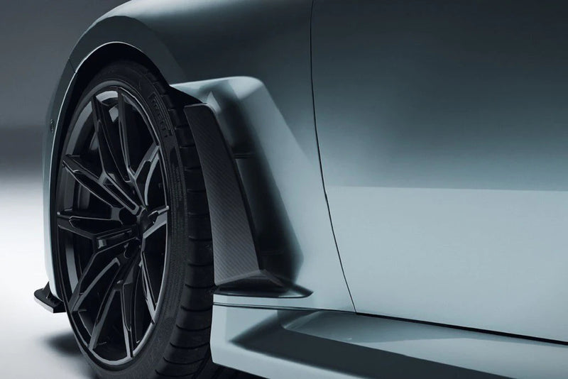 Laden Sie das Bild in Galerie -Viewer, Alpha-N Carbon Kotflügel mit Aero-Blade V2 Set / Carbon Front Fender with Blades V2 Set für BMW M2 G87 - AN-0523