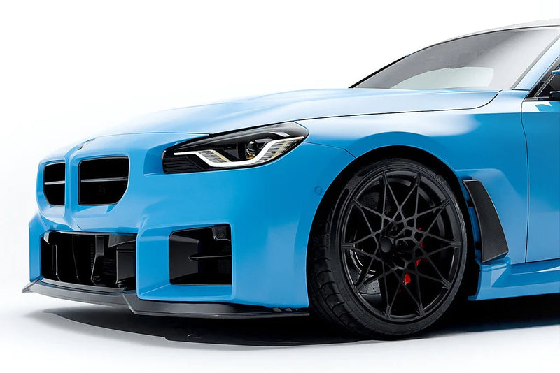 Laden Sie das Bild in Galerie -Viewer, Alpha-N Carbon Kotflügel mit Aero-Blade V2 Set / Carbon Front Fender with Blades V2 Set für BMW M2 G87 - AN-0523