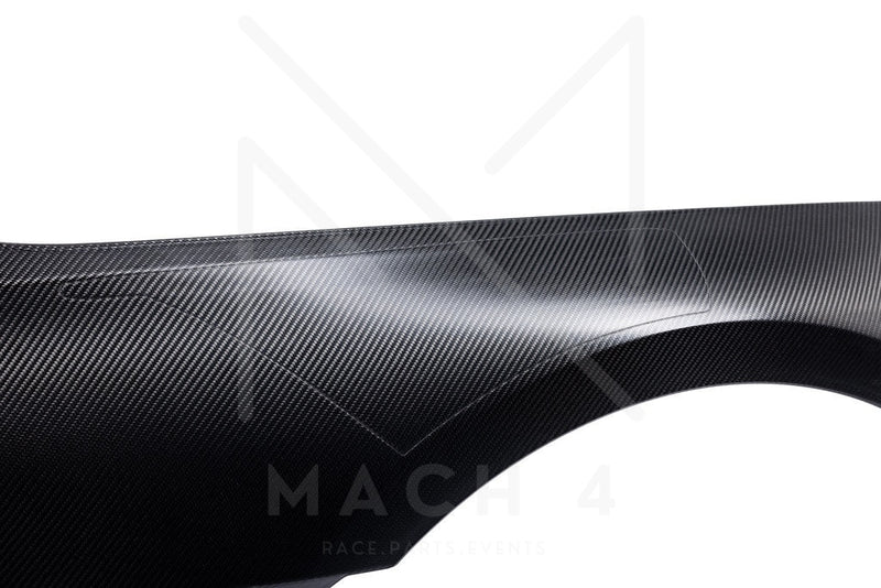 Laden Sie das Bild in Galerie -Viewer, Alpha-N Carbon Kotflügel mit Aero-Blade V2 Set / Carbon Front Fender with Blades V2 Set für BMW M2 G87 - AN-0523