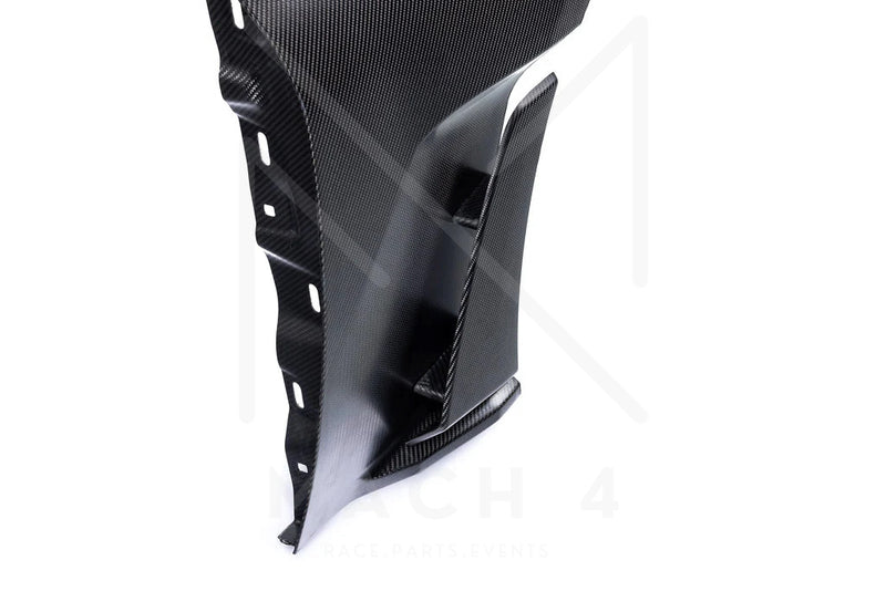 Laden Sie das Bild in Galerie -Viewer, Alpha-N Carbon Kotflügel mit Aero-Blade und Lüftungsöffnungen V4 Set / Carbon Vented Front Fender with Blades V4 Set für BMW M2 G87 - AN-0525