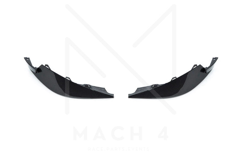 Laden Sie das Bild in Galerie -Viewer, Alpha-N Carbon Front Corner / Ecken Splitter Set für BMW M3 / M4 G80/G81/G82/G83 G8x - AN-0648