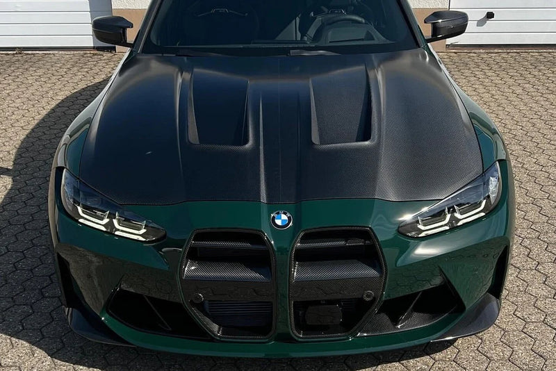 Laden Sie das Bild in Galerie -Viewer, Alpha-N Carbon Front Corner / Ecken Splitter Set für BMW M3 / M4 G80/G81/G82/G83 G8x - AN-0648