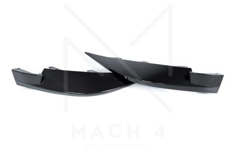 Laden Sie das Bild in Galerie -Viewer, Alpha-N Carbon Front Corner / Ecken Splitter Set für BMW M3 / M4 G80/G81/G82/G83 G8x - AN-0648