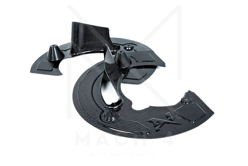 Laden Sie das Bild in Galerie -Viewer, Alpha-N Carbon Ankerbleche / Brake Duct für BMW M2 G87 - AN-0622