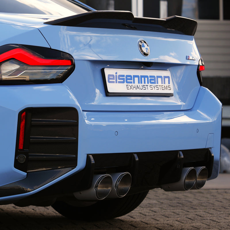Laden Sie das Bild in Galerie -Viewer, Eisenmann Sport Endschalldämpfer inkl. Endrohren / Abgasanlage für BMW M2 G87 mit EG-Zulassung