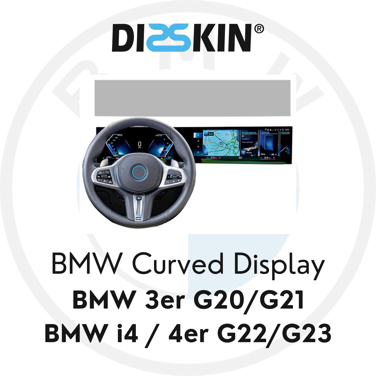 Disskin Displayschutzfolie BMW Curved Display für BMW 3er / 4er