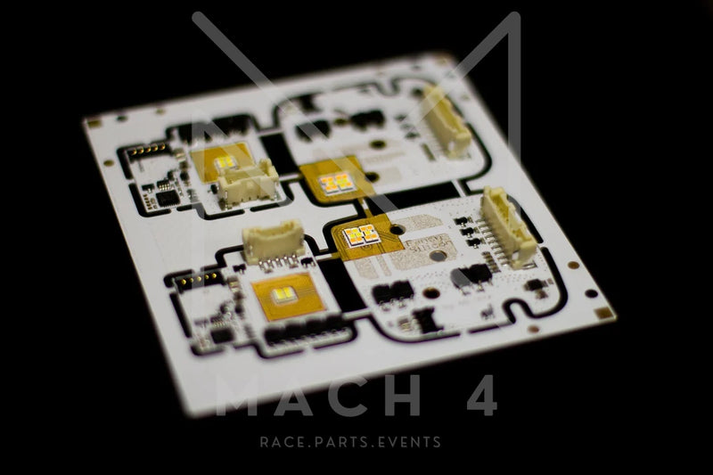 Laden Sie das Bild in Galerie -Viewer, Fancy Silicon Automatische Tagfahrlichter Module inkl. Kühlkörper DRL yellow/white light / gelb/weiß / für BMW M3 G80/G81 / M4 G82/G83 G8x