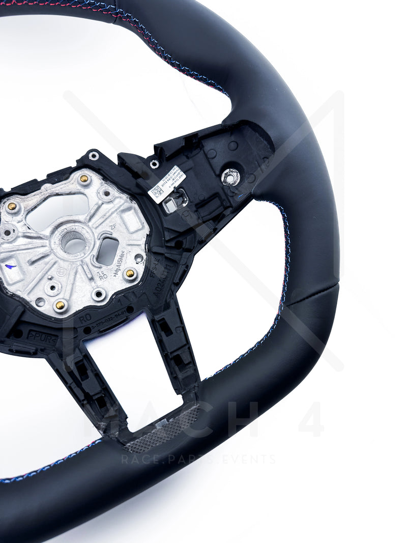 Laden Sie das Bild in Galerie -Viewer, BMW Original LCI Lenkrad abgeflacht Alcantara / Glattleder / LCI Steering Wheel flat bottom alcantara / nappa leder für BMW M3 G80/G81 / M4 G82/G83