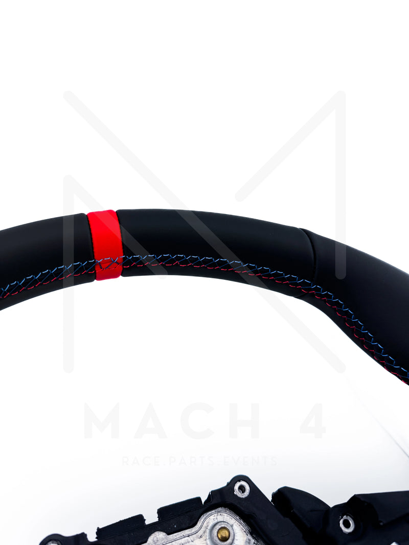 Laden Sie das Bild in Galerie -Viewer, BMW Original LCI Lenkrad abgeflacht Alcantara / Glattleder / LCI Steering Wheel flat bottom alcantara / nappa leder für BMW M3 G80/G81 / M4 G82/G83