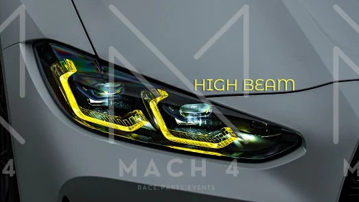 Laden Sie das Bild in Galerie -Viewer, Fancy Silicon Automatische Tagfahrlichter Module inkl. Kühlkörper DRL yellow/white light / gelb/weiß / für BMW M3 G80/G81 / M4 G82/G83 G8x