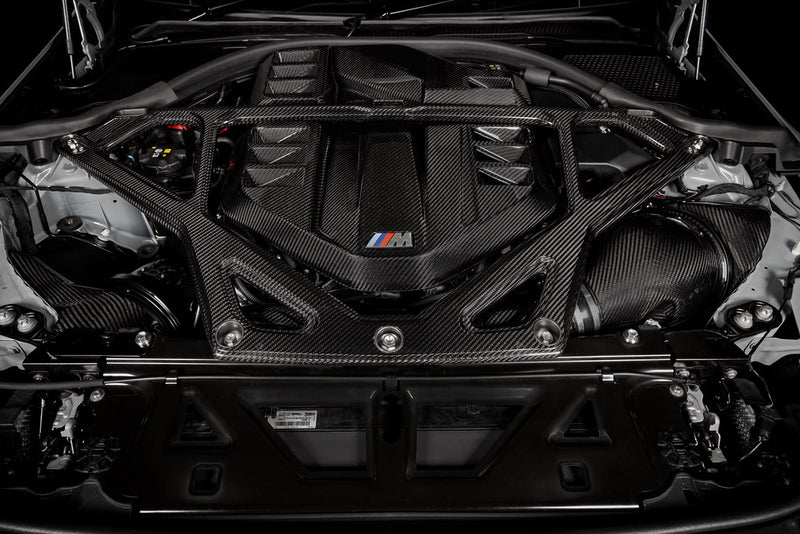 Laden Sie das Bild in Galerie -Viewer, Eventuri Carbon Domstrebe / Carbon Strut Brace für BMW M3 G80/G81 & M4 G82/G83 S58 Motor