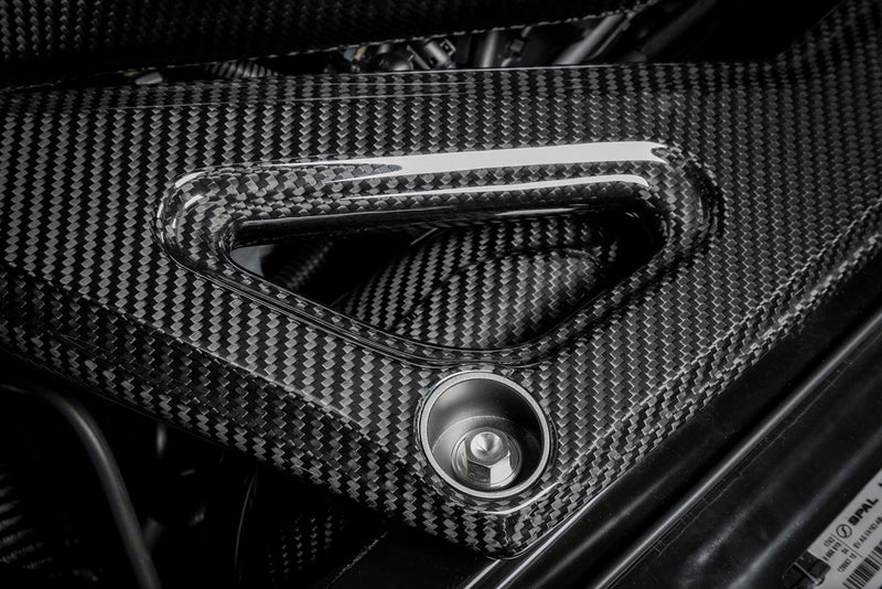 Laden Sie das Bild in Galerie -Viewer, Eventuri Carbon Domstrebe / Carbon Strut Brace für BMW M3 G80/G81 & M4 G82/G83 S58 Motor